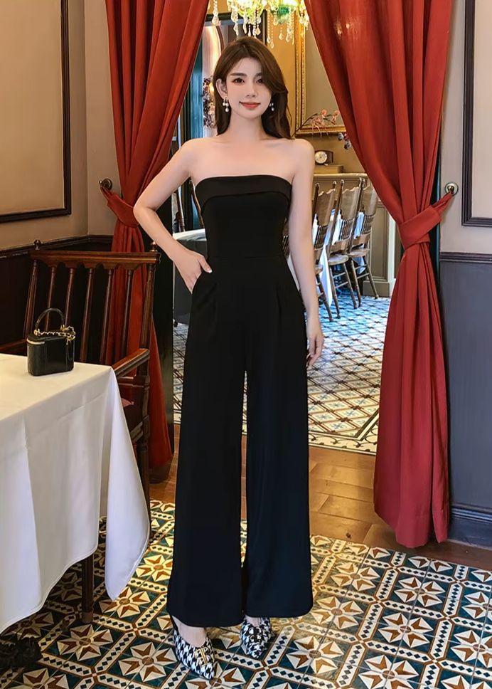 Noir Wide Leg Jumpsuit