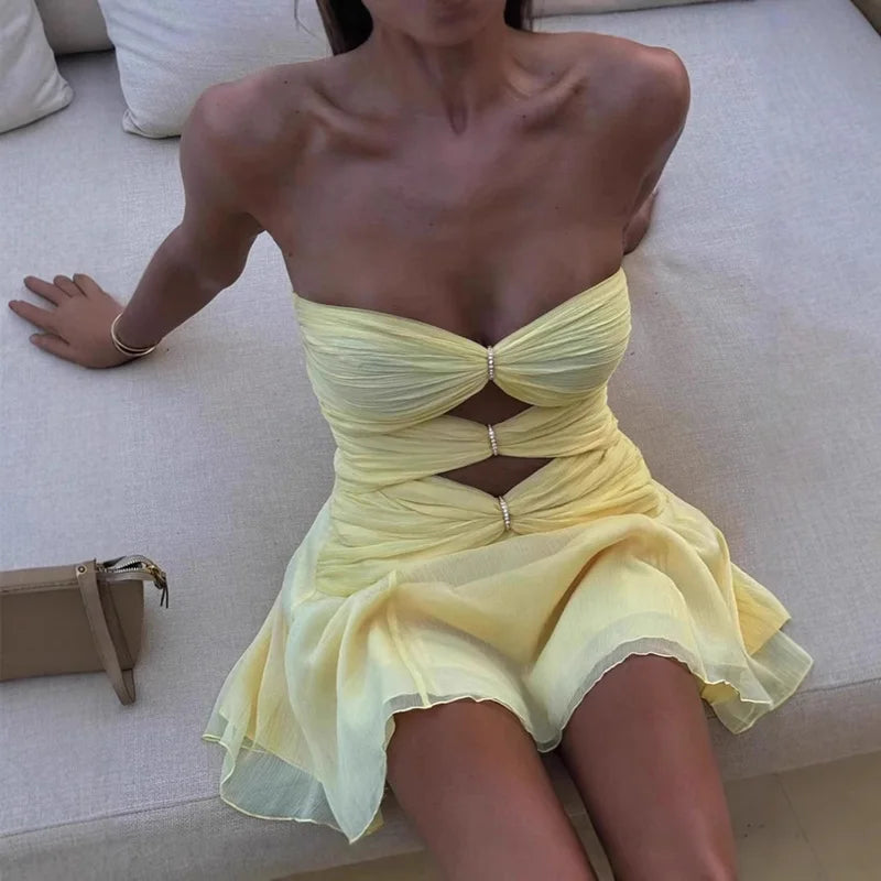 Nova Cut-Out Twist Mini Dress