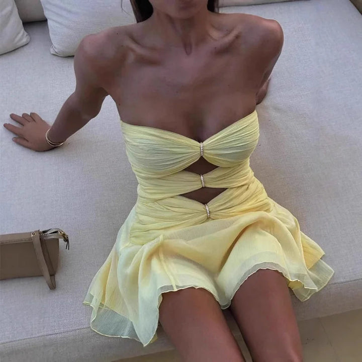 Nova Cut-Out Twist Mini Dress