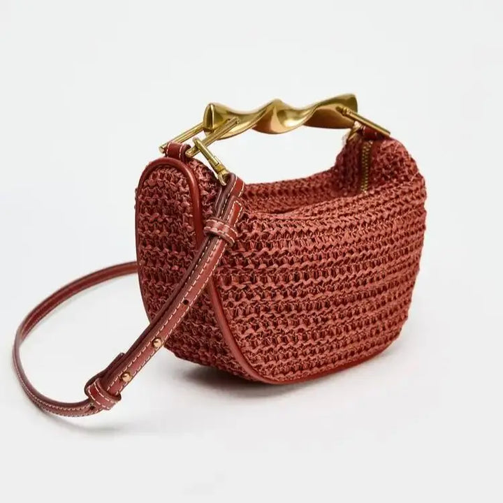Gianvora Straw Clutch
