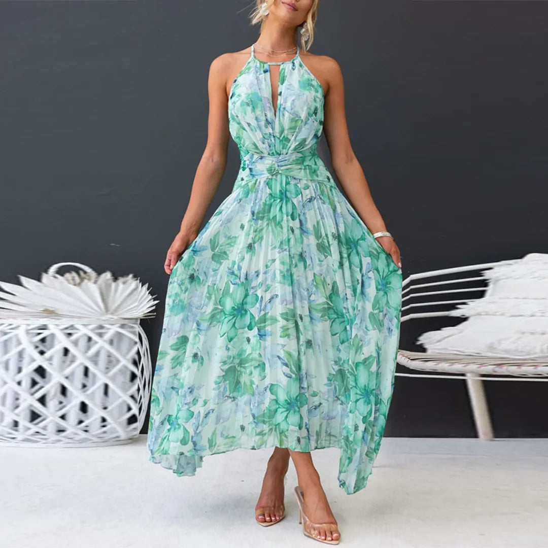 Minerva Floral Garden Party Wedding Guest Midi Dress