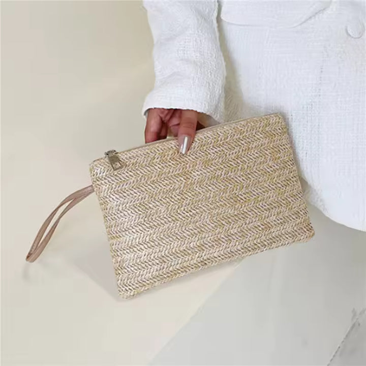 Kalvena Woven Clutch