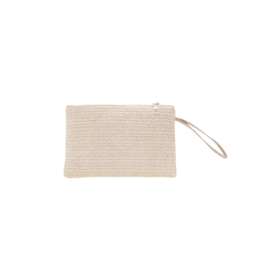 Kalvena Woven Clutch