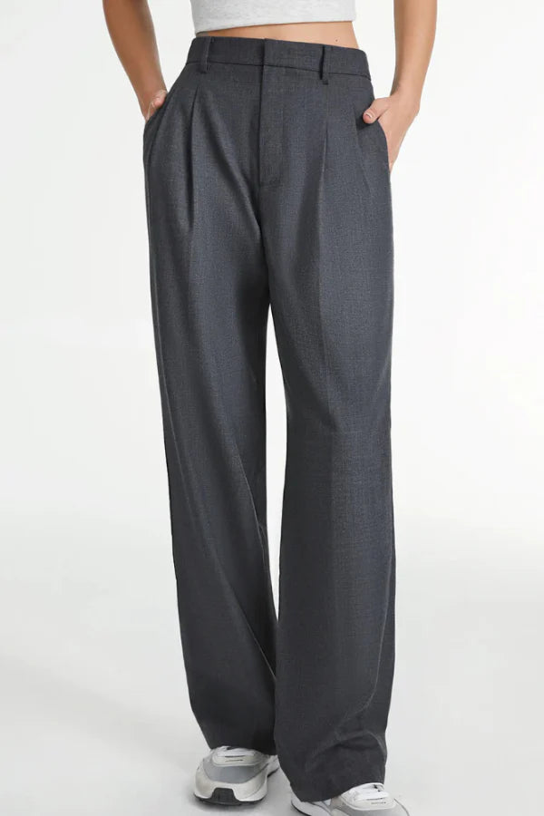 Lucia Charcoal Tailored Pants