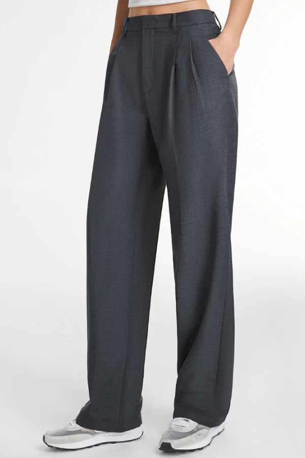 Lucia Charcoal Tailored Pants