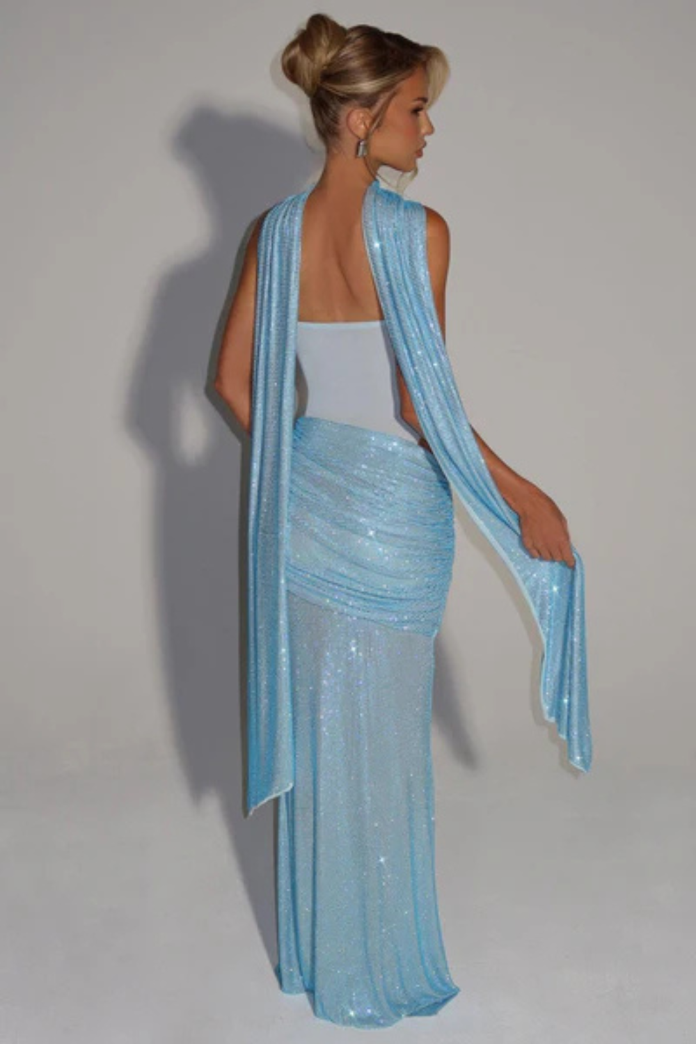 Solene Bandeau Scarf Maxi Dress