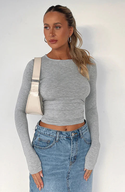 Zara Fitted Long Sleeve Top