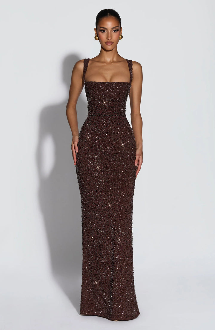 Naomi Sequin Bodycon Maxi Dress