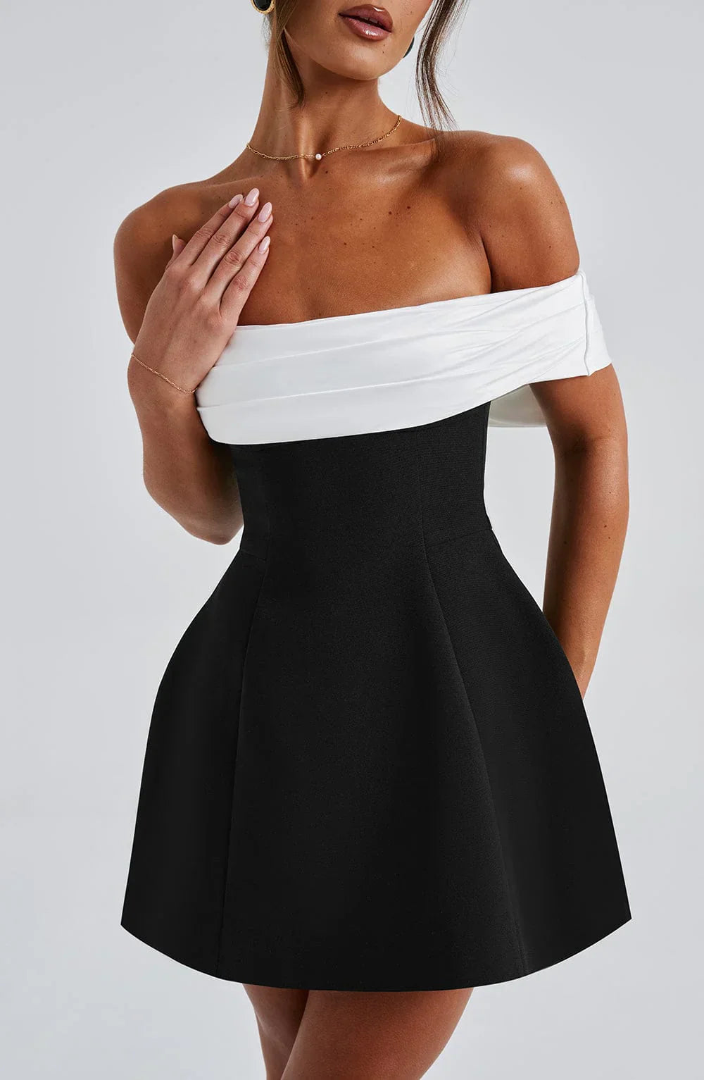 Noir Sleek Black Ruched Mini Dress - Black / XL - Everyday Chic Noir Sleek Black Ruched Mini Dress - Black / XL - Everyday Chic