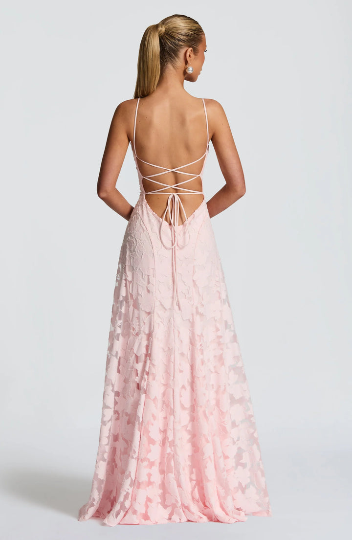 Elena Floral Lace Maxi Dress