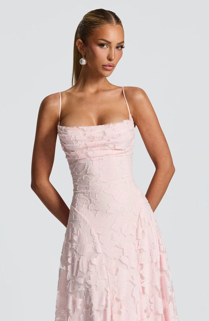 Elena Floral Lace Maxi Dress