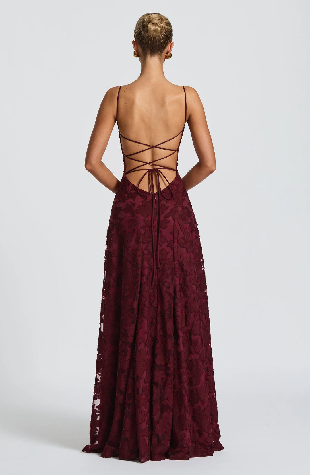 Elena Floral Lace Maxi Dress
