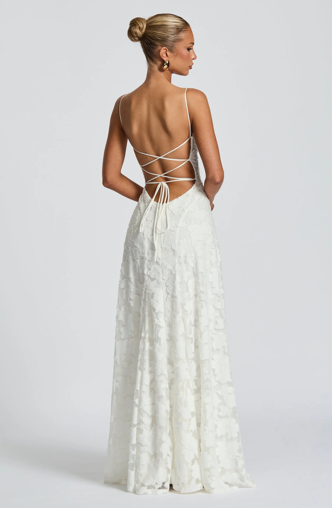Elena Floral Lace Maxi Dress