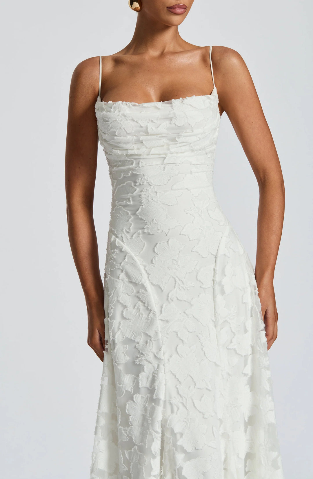 Elena Floral Lace Maxi Dress