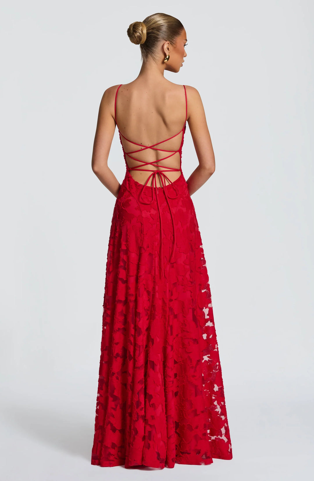 Elena Floral Lace Maxi Dress
