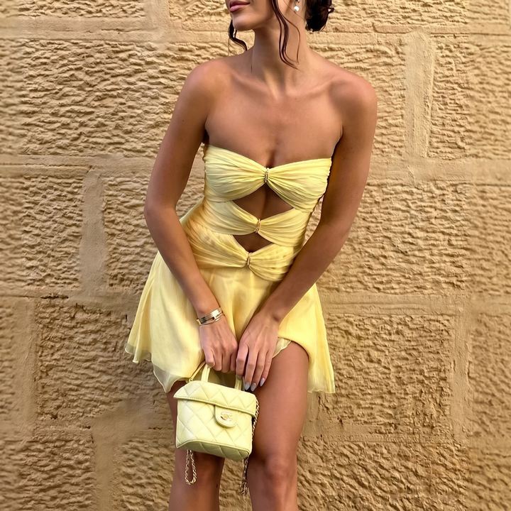 Nova Cut-Out Twist Mini Dress