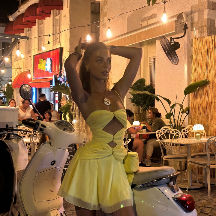 Nova Cut-Out Twist Mini Dress