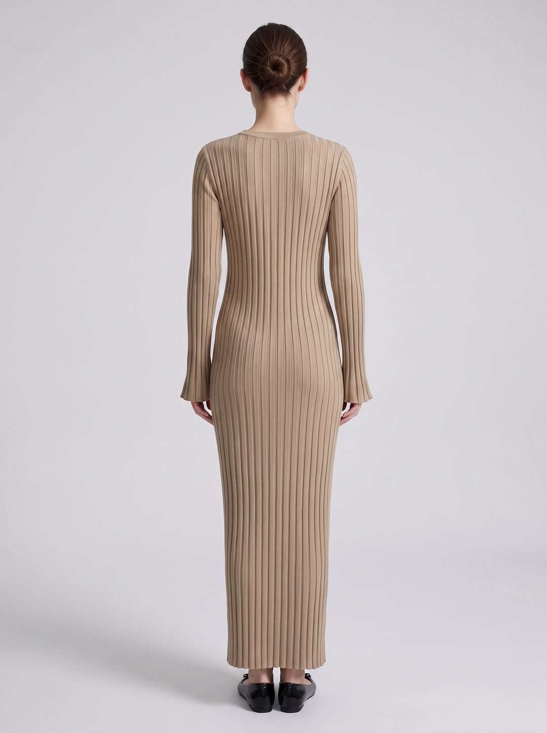 Harper Ribbed Long Sleeve Sweater Maxi Dress
