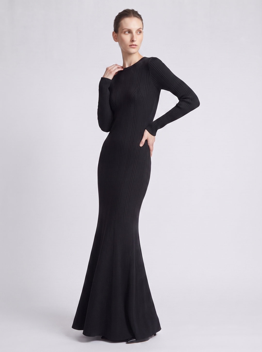 Addison Ribbed Long Sleeve Sweater Maxi Dress