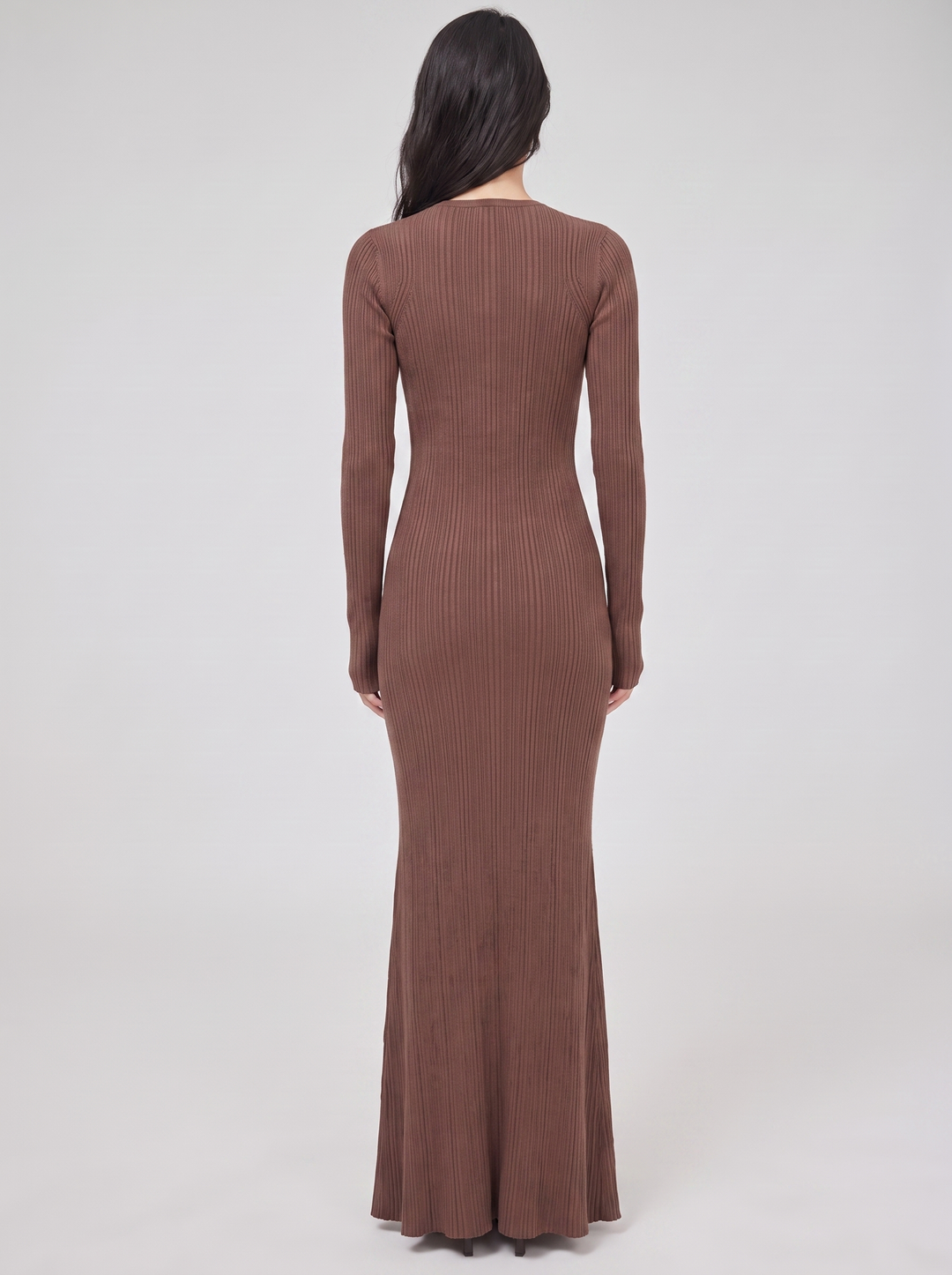 Addison Ribbed Long Sleeve Sweater Maxi Dress