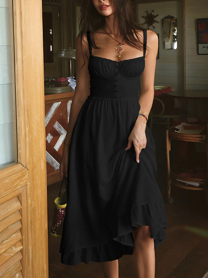 Melviana Summer Wedding Guest Midi Dress