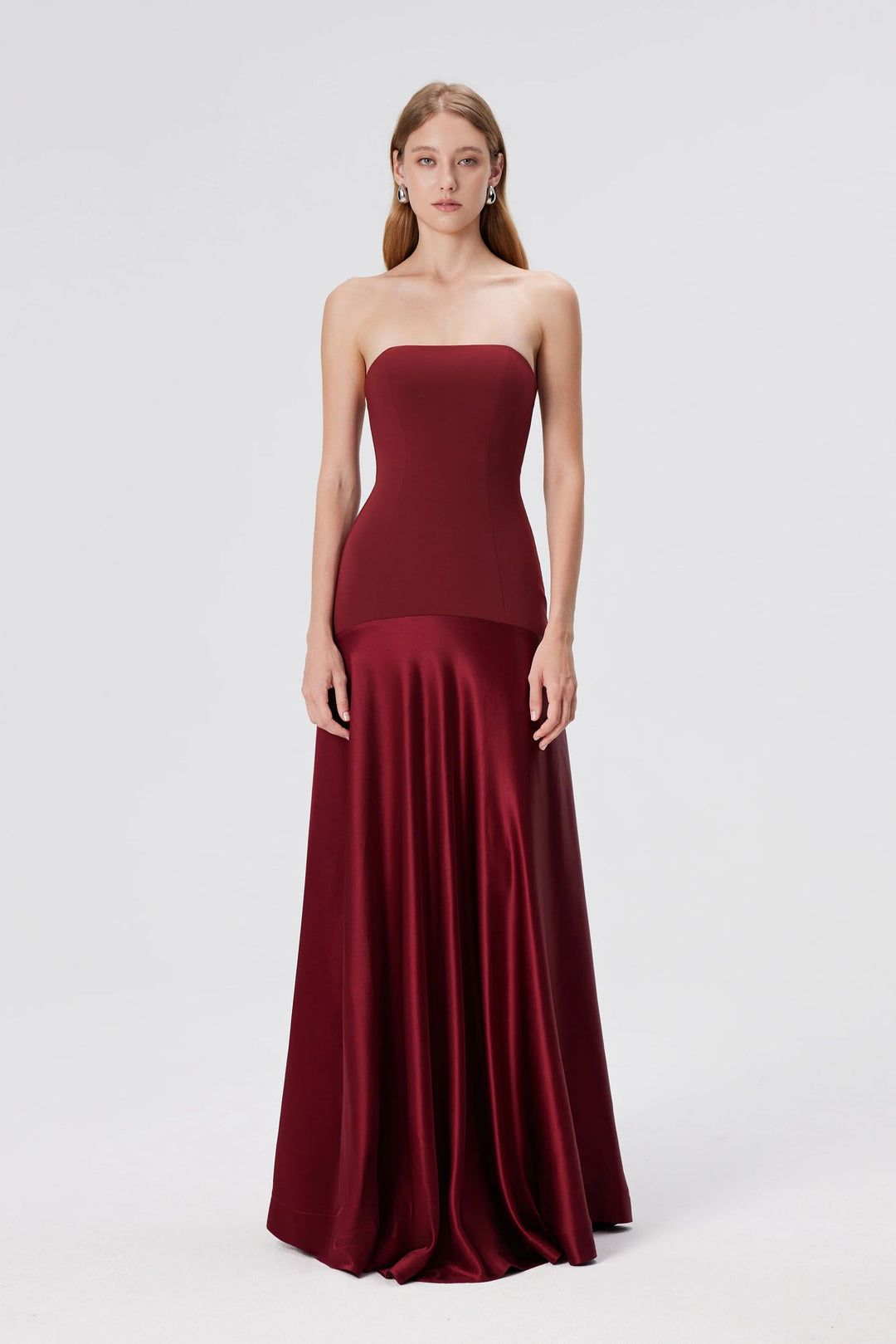 Wrenna Satin Black Tie Wedding Guest Maxi Dress