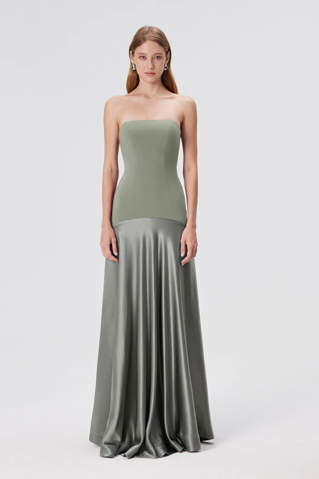 Wrenna Satin Black Tie Wedding Guest Maxi Dress