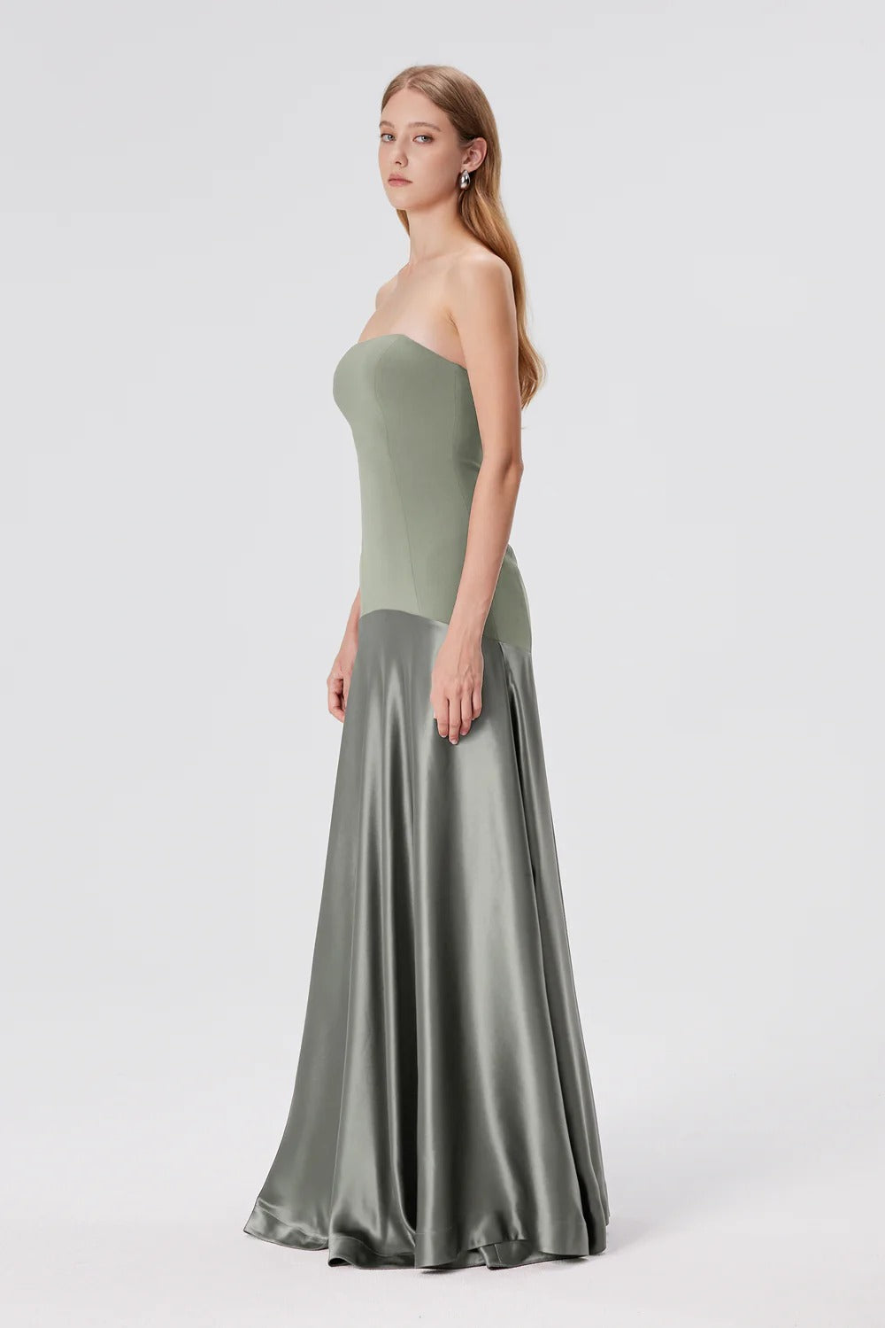 Wrenna Satin Black Tie Wedding Guest Maxi Dress