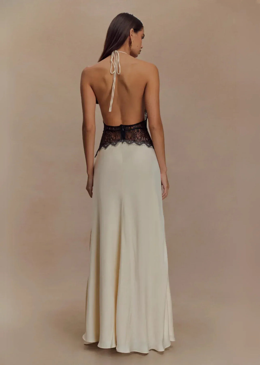 Serena Lace Halter Maxi Dress