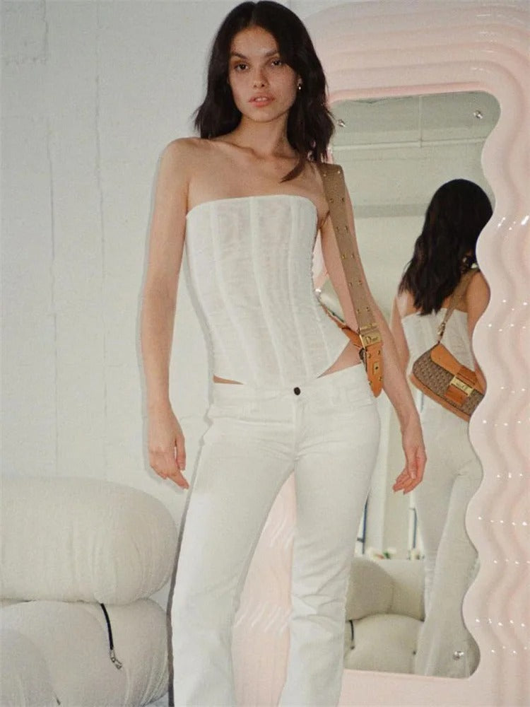 Lunelle Strapless Contour Summer Top