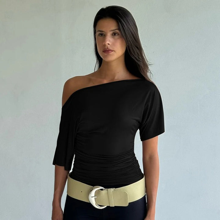 Sabrielle Ruched Off Shoulder Summer Top