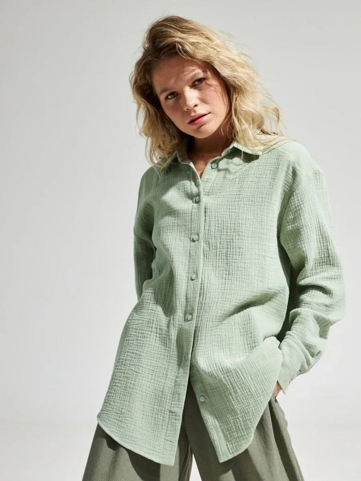Marquessa Textured Button Front Shirt