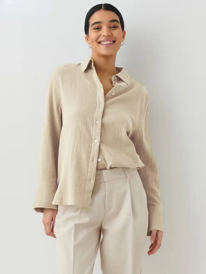 Marquessa Textured Button Front Shirt