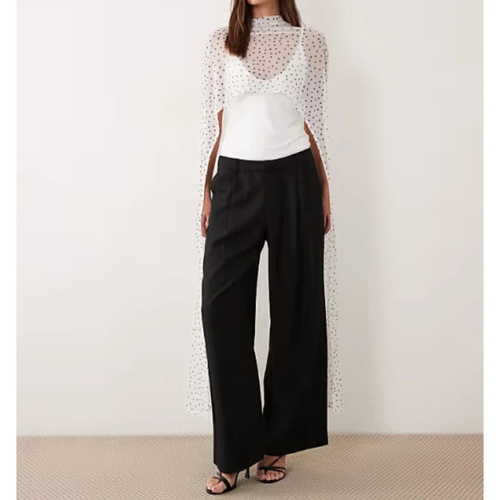 Ione Sheer Cape Pants Set