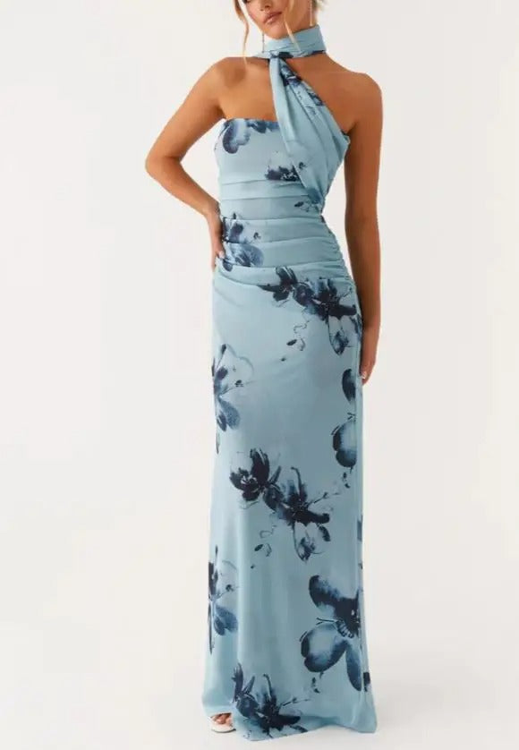 Amoria Floral Wedding Guest Maxi Dress