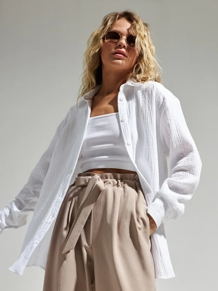 Marquessa Textured Button Front Shirt