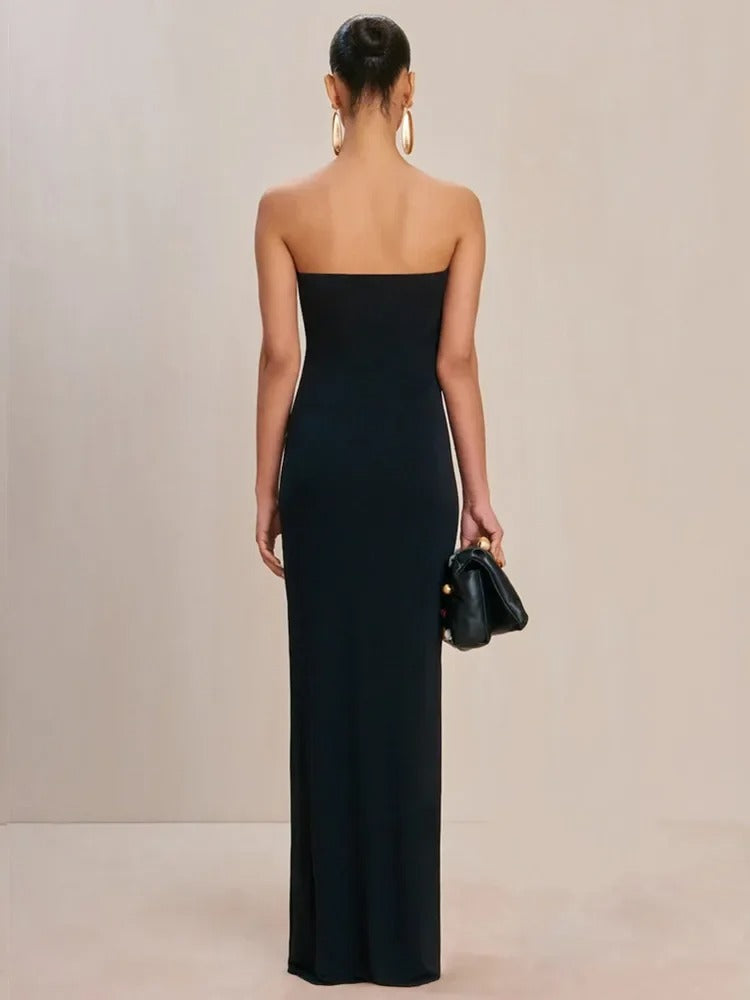 Eveloria Strapless Evening Maxi Dress Gown