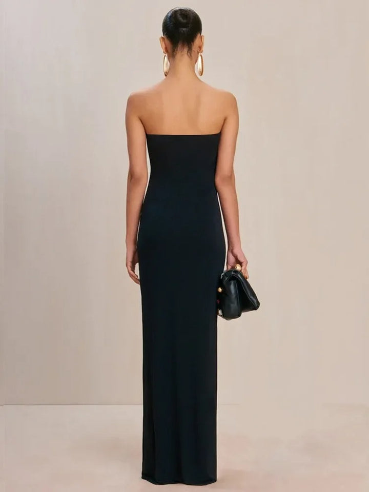 Eveloria Strapless Evening Maxi Dress Gown