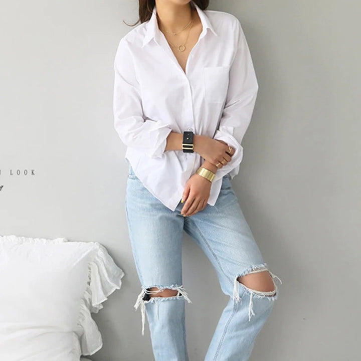 Valesina Relaxed Button Front Summer Shirt