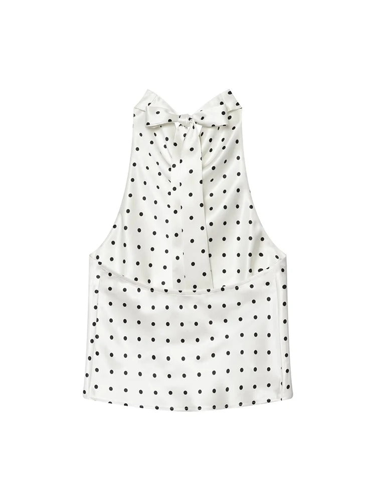 Dottie Polka Dot Tie Top