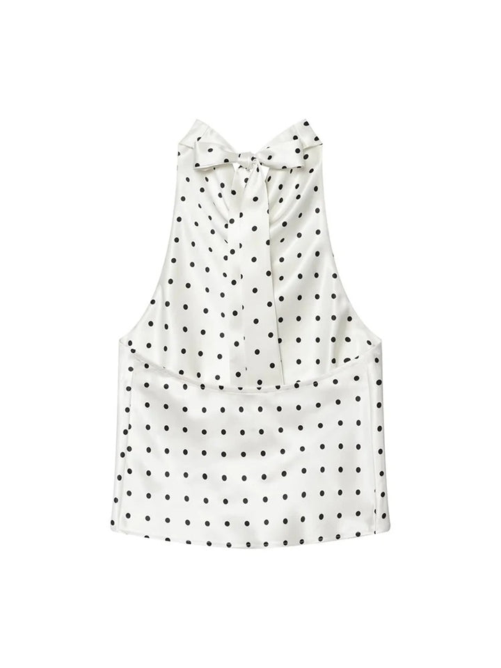 Dottie Polka Dot Tie Top