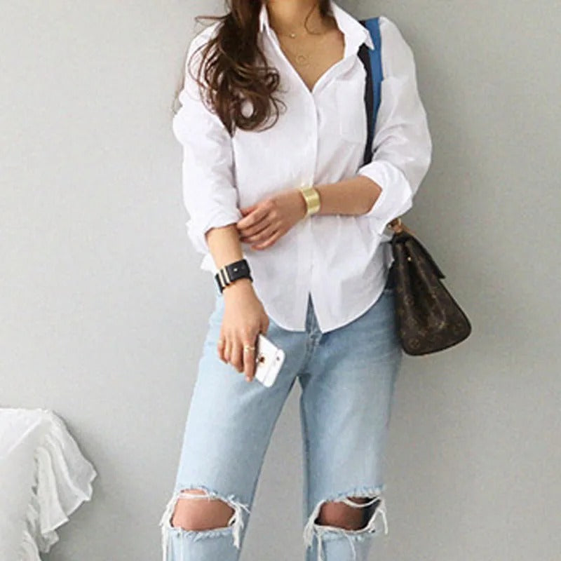 Valesina Relaxed Button Front Summer Shirt