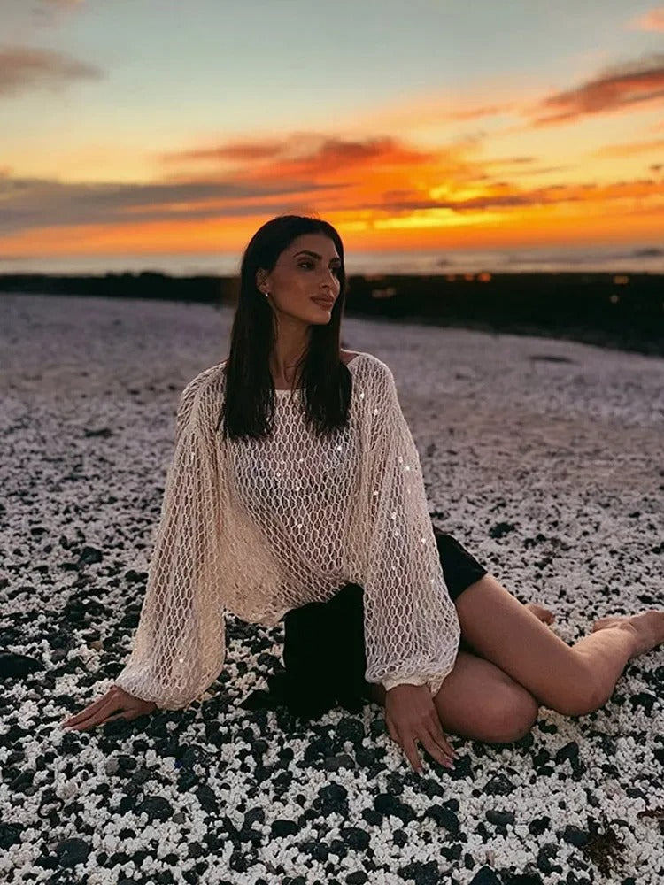 Natalia Boho Crochet Summer Beach Top