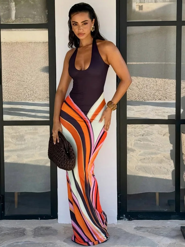 Tallulah Halter Resort Summer Maxi Dress