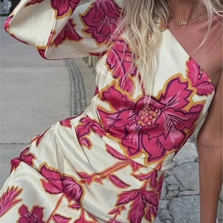 Marceline Floral Wedding Guest Boho Maxi Dress