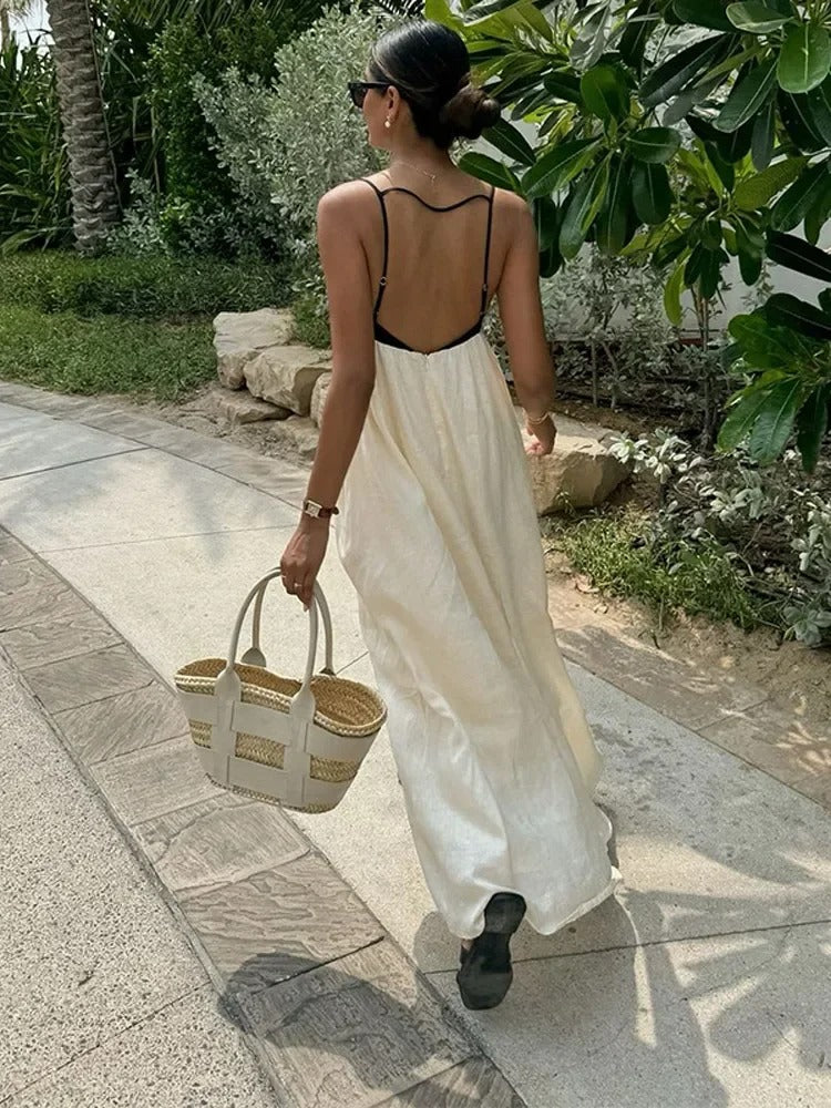 Amelia Summer Sleeveless Maxi Dress