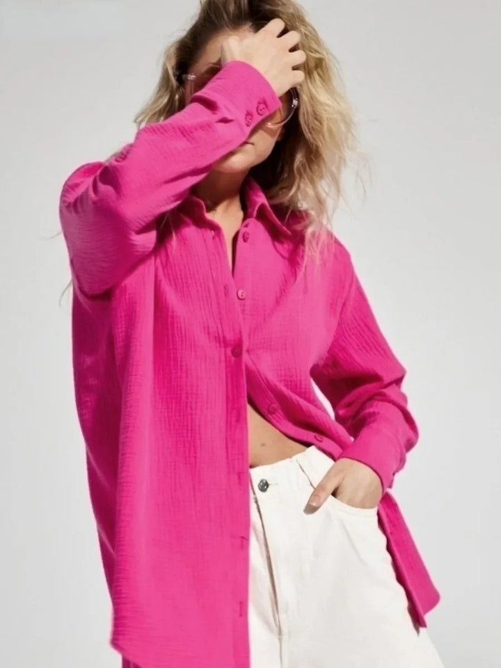Marquessa Textured Button Front Shirt