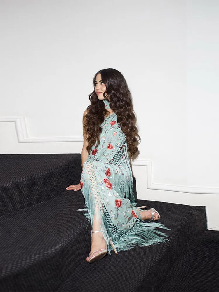 Caravelle Floral Summer Wedding Guest Maxi Dress