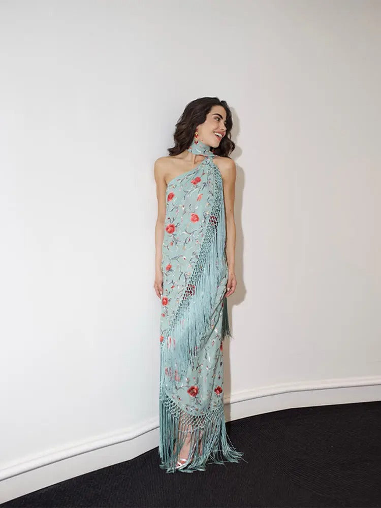 Caravelle Floral Summer Wedding Guest Maxi Dress