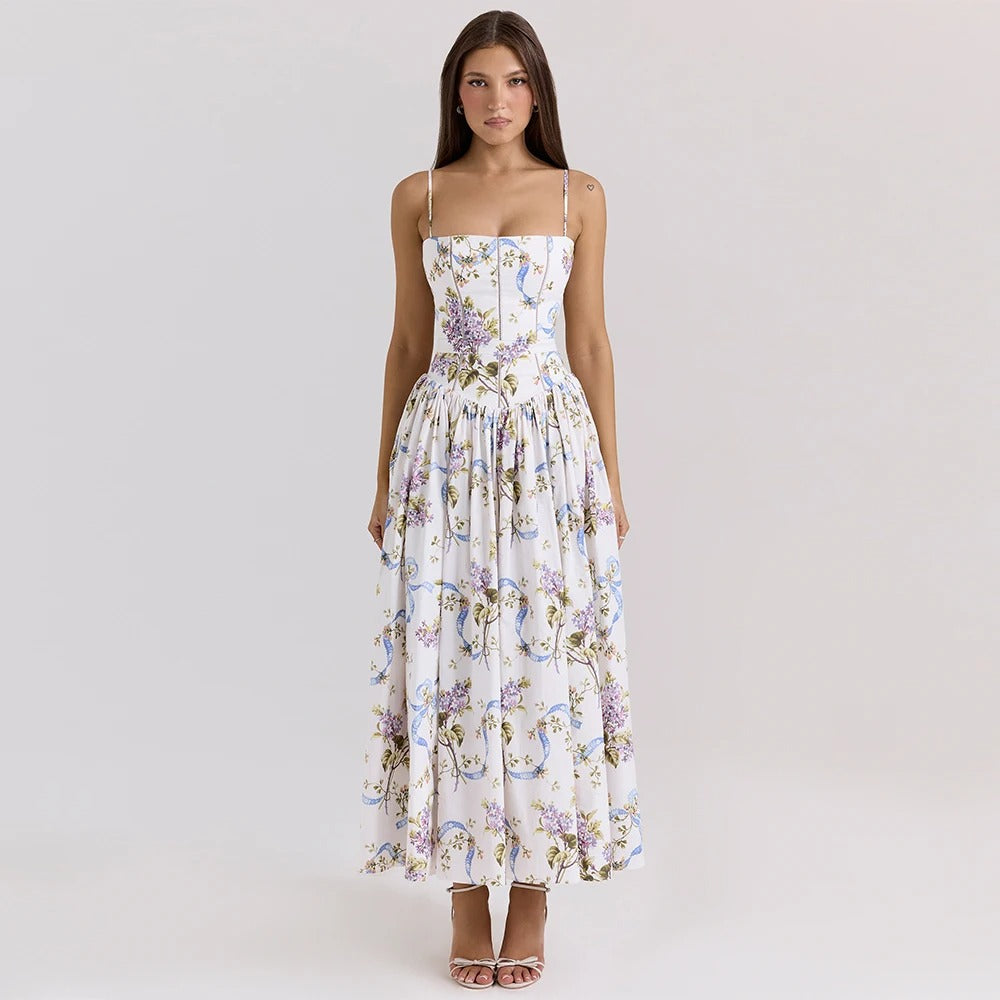 Rosienna Floral Summer Wedding Guest Midi Dress